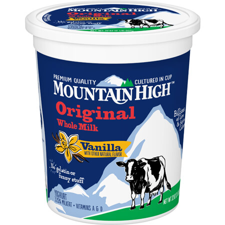 Original Whole Milk Yoghurt Vanilla - Mountain High Yogurt